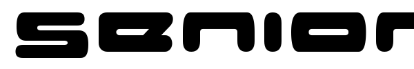 Senior Service font preview